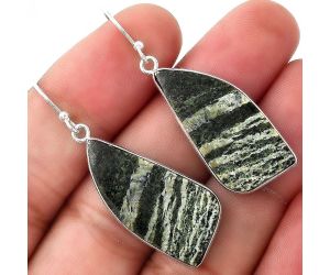 Natural Chrysotile Earrings SDE50945 E-1001, 14x30 mm