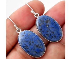 Natural Dumortierite Quartz Earrings SDE50980 E-1001, 14x22 mm