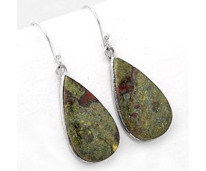 Dragon Blood Stone - South Africa Earrings SDE50981 E-1001, 14x24 mm