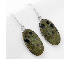 Natural Star Galaxy Jasper Earrings SDE50991 E-1001, 12x23 mm