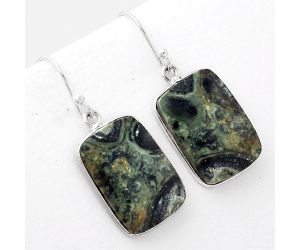 Natural Star Galaxy Jasper Earrings SDE50994 E-1001, 14x20 mm