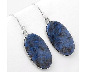 Natural Dumortierite Quartz Earrings SDE50997 E-1001, 14x24 mm