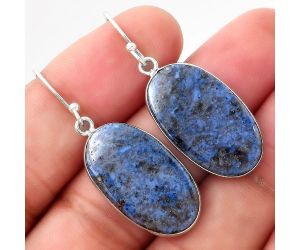 Natural Dumortierite Quartz Earrings SDE50997 E-1001, 14x24 mm