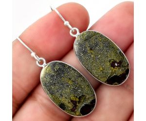 Dragon Blood Stone - South Africa Earrings SDE51002 E-1001, 14x23 mm