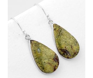 Dragon Blood Stone - South Africa Earrings SDE51017 E-1001, 14x23 mm