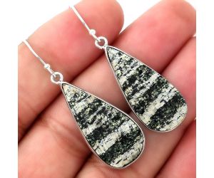 Natural Chrysotile Earrings SDE51033 E-1001, 13x29 mm