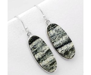 Natural Chrysotile Earrings SDE51035 E-1001, 13x27 mm