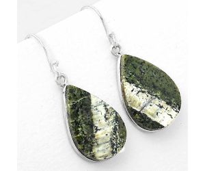 Natural Chrysotile Earrings SDE51059 E-1001, 15x22 mm