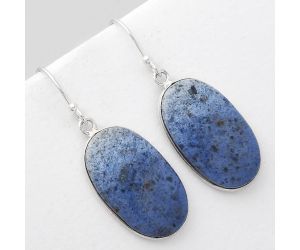 Natural Dumortierite Quartz Earrings SDE51094 E-1001, 14x24 mm