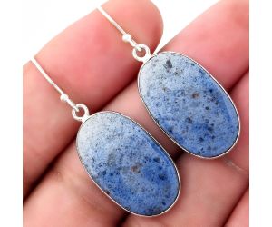 Natural Dumortierite Quartz Earrings SDE51094 E-1001, 14x24 mm