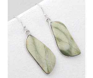 Natural Serpentine Earrings SDE51099 E-1001, 13x30 mm