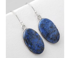 Natural Dumortierite Quartz Earrings SDE51131 E-1001, 13x22 mm