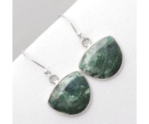 Natural Larsonite Jasper Earrings SDE51144 E-1001, 13x15 mm