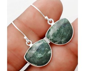 Natural Larsonite Jasper Earrings SDE51144 E-1001, 13x15 mm