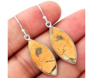 Natural Maligano Jasper - Indonesia Earrings SDE51521 E-1001, 11x24 mm