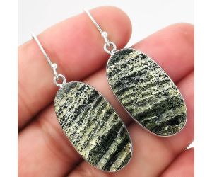 Natural Chrysotile Earrings SDE52032 E-1001, 15x27 mm