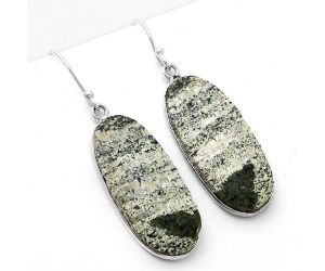 Natural Chrysotile Earrings SDE52288 E-1001, 13x30 mm