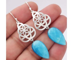 Artisan - Natural Smithsonite Earrings SDE52454 E-1108, 12x21 mm