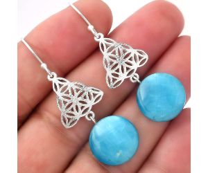 Natural Smithsonite Earrings SDE52643 E-1108, 15x15 mm