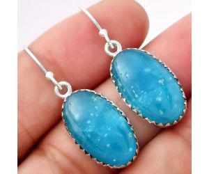 Natural Smithsonite Earrings SDE52744 E-1113, 12x20 mm