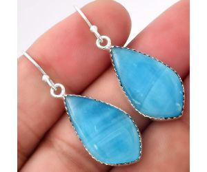 Natural Smithsonite Earrings SDE52817 E-1113, 13x23 mm