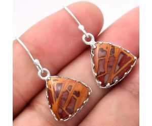 Natural Noreena Jasper Earrings SDE52891 E-1113, 14x14 mm