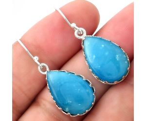 Natural Smithsonite Earrings SDE52896 E-1113, 13x18 mm