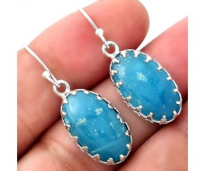 Natural Smithsonite Earrings SDE52900 E-1113, 11x18 mm