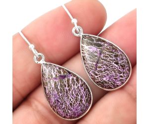 Natural Purpurite - South Africa Earrings SDE53148 E-1001, 13x20 mm