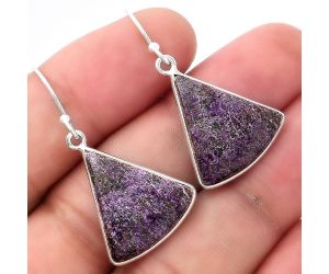 Natural Purpurite - South Africa Earrings SDE53209 E-1001, 18x19 mm