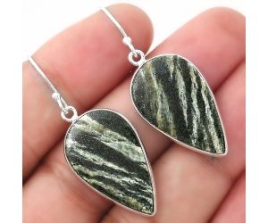 Natural Chrysotile Earrings SDE53383 E-1001, 15x25 mm