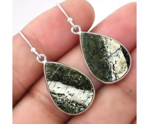 Natural Chrysotile Earrings SDE53401 E-1001, 15x21 mm