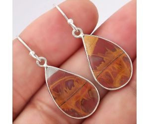 Natural Noreena Jasper Earrings SDE53468 E-1001, 12x20 mm