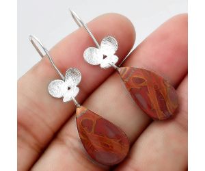 Natural Noreena Jasper Earrings SDE54594 E-1094, 11x20 mm