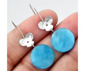 Natural Smithsonite Earrings SDE54628 E-1094, 16x16 mm