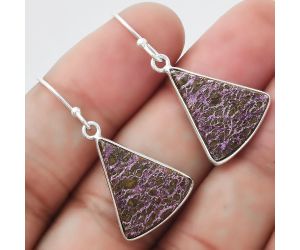 Natural Purpurite - South Africa Earrings SDE54643 E-1001, 15x18 mm