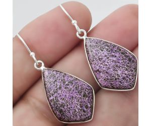 Natural Purpurite - South Africa Earrings SDE54692 E-1001, 15x23 mm