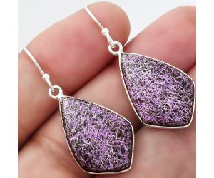 Natural Purpurite - South Africa Earrings SDE54692 E-1001, 15x23 mm