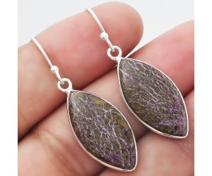 Natural Purpurite - South Africa Earrings SDE54715 E-1001, 12x23 mm