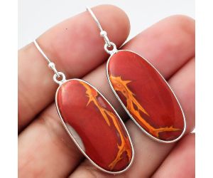 Natural Noreena Jasper Earrings SDE54730 E-1001, 14x29 mm