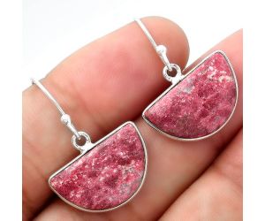 Natural Pink Thulite - Norway Earrings SDE54874 E-1001, 12x19 mm