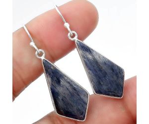 Natural Purple Aventurine Earrings SDE54965 E-1001, 13x26 mm