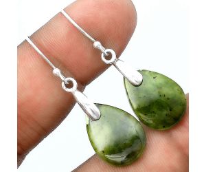 Natural Chrome Chalcedony Earrings SDE55415 E-1214, 13x19 mm