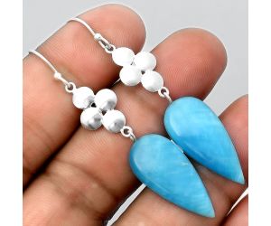 Natural Smithsonite Earrings SDE55439 E-1094, 12x26 mm