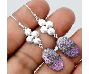 Natural Purpurite - South Africa Earrings SDE55464 E-1094, 11x19 mm