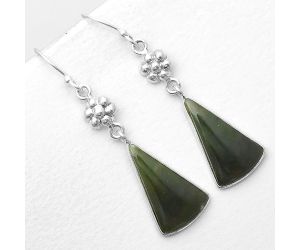 Natural Chrome Chalcedony Earrings SDE55838 E-1094, 12x20 mm