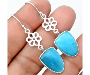 Natural Smithsonite Earrings SDE55904 E-1094, 13x18 mm