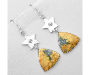 Star - Maligano Jasper - Indonesia Earrings SDE55986 E-1094, 18x18 mm