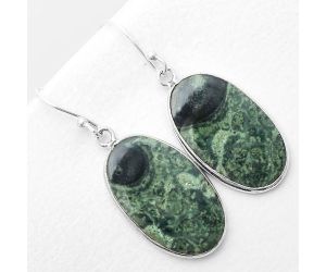 Natural Star Galaxy Jasper Earrings SDE56103 E-1001, 15x25 mm