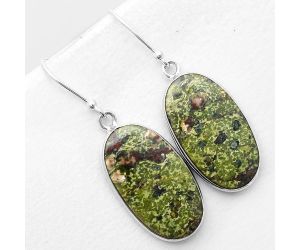 Dragon Blood Stone - South Africa Earrings SDE56124 E-1001, 14x24 mm